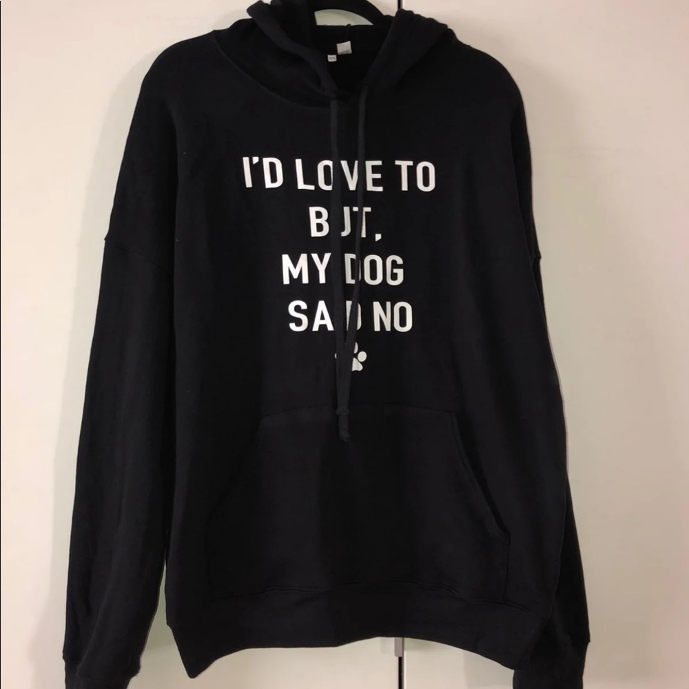 Black hoodie size large